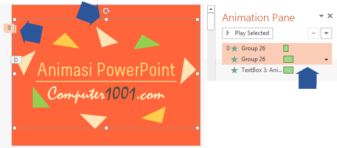 Memilih Animasi Memilih Animasi