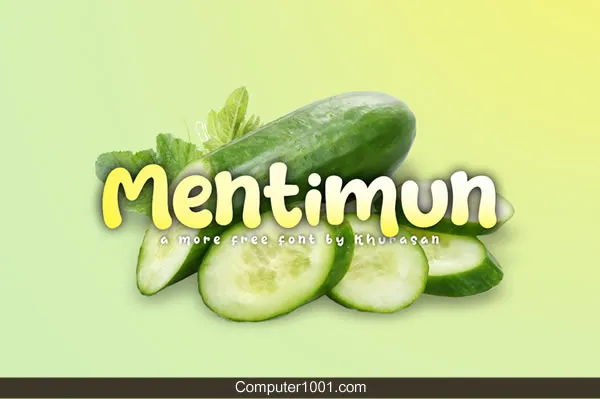 Font Tulisan Tangan Mentimun