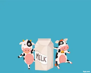 Milk PowerPoint Template - Template Power Point Lucu