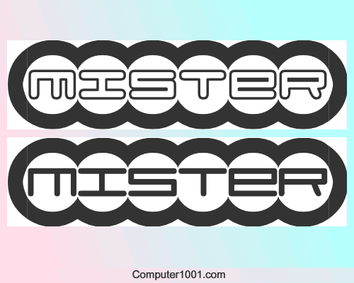 Font Bulat Mister