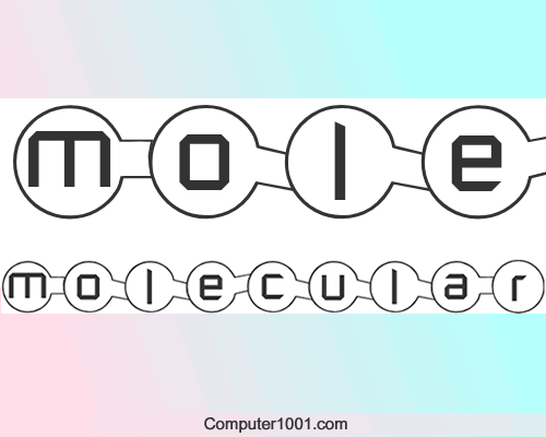 Font Bulat Molecular