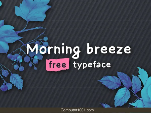Font Tulisan Tangan Morning Breeze