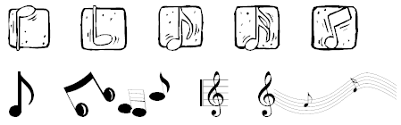 Music Elements - Dingbat Font Music Elements - Dingbat Font