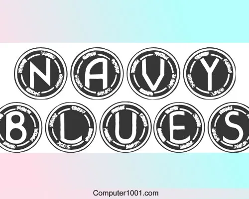 Font Bulat NavyBlues