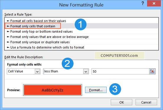 New Formatting Rule Excel New Formatting Rule Excel