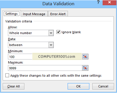 Validasi Data Angka Validasi Data Angka