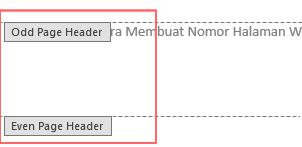 Odd Page Header dan Even Page Header Odd Page Header dan Even Page Header