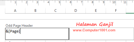 Header Footer Excel Berbeda untuk Halaman Ganjil (Page Layout View) Header Footer Excel Berbeda untuk Halaman Ganjil (Page Layout View)