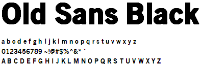 Old Sans Black - Font Old Sans Black - Font