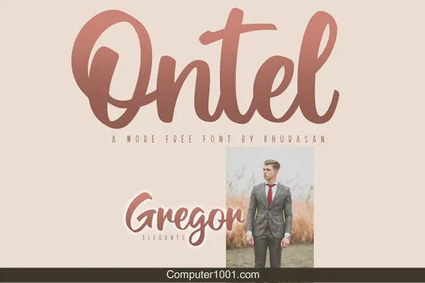 Font Tulisan Tangan Ontel