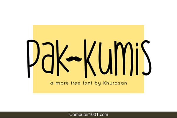 Font Tulisan Tangan Pak Kumis