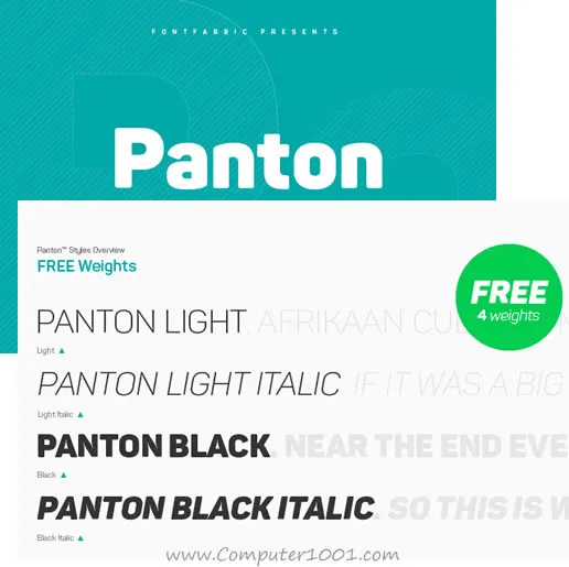 Panton Download font keren Panton