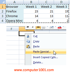 Paste Special Tabel Excel Paste Special Tabel Excel