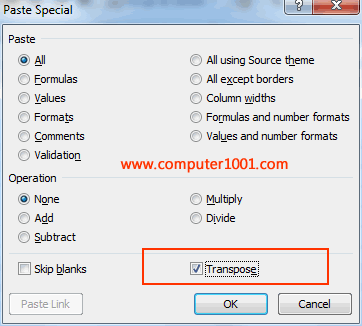 Paste Special - Transpose Baris Kolom Tabel Excel Paste Special - Transpose Baris Kolom Tabel Excel