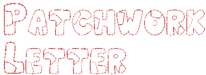 Patchwork Letter - Font