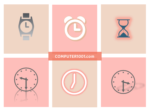 Percantik gambar jam dengan efek teks Percantik gambar jam dengan efek teks