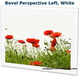 Bevel Perspective Left, White - Picture Styles