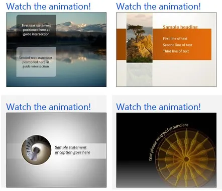 Combined picture and text effects - Template PowerPoint Combined picture and text effects - Template PowerPoint