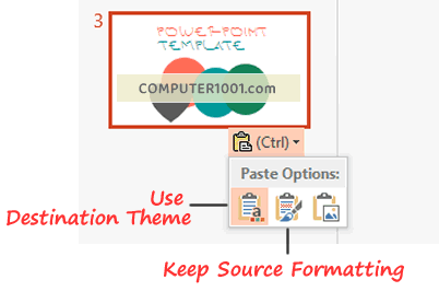 Pilihan Paste Options