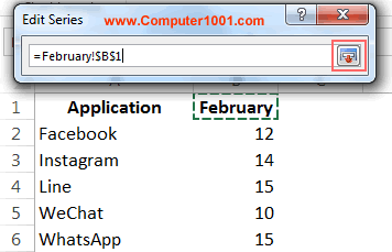 Pilih sel nama untuk lembar kerja February Pilih sel nama untuk lembar kerja February