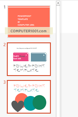 Pilih thumbnail slide