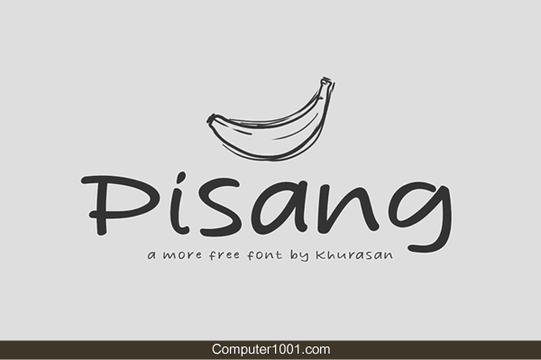 Font Tulisan Tangan Pisang