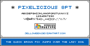 Pixelicious - Font Pixelicious - Font