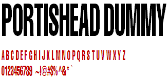 Portishead Dummy - Font Portishead Dummy - Font