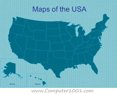 PowerPoint Maps of the USA