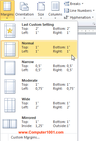 Jenis-jenis margin Jenis-jenis margin