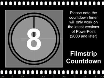 Filmstrip with Countdown PowerPoint Template Filmstrip with Countdown PowerPoint Template