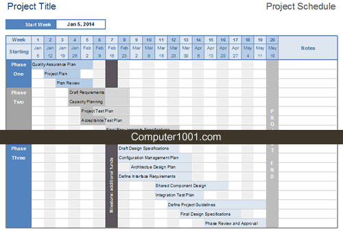 Free Project Schedule Template Free Project Schedule Template