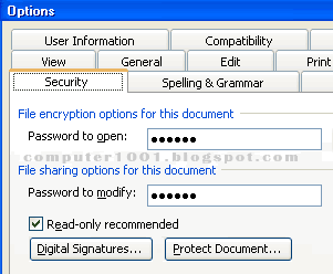 Proteksi Dokumen - Word 2003 Proteksi Dokumen - Word 2003