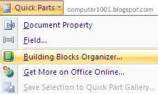 Quick Parts Quick Parts