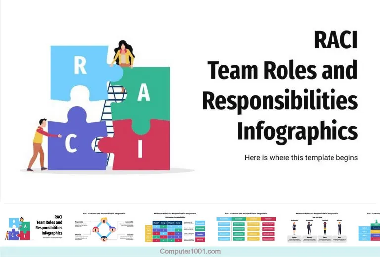 Template PPT RACI Team Roles and Responsibilities Infographics Template PPT RACI Team Roles and Responsibilities Infographics