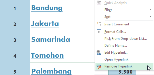 Remove Hyperlink Remove Hyperlink