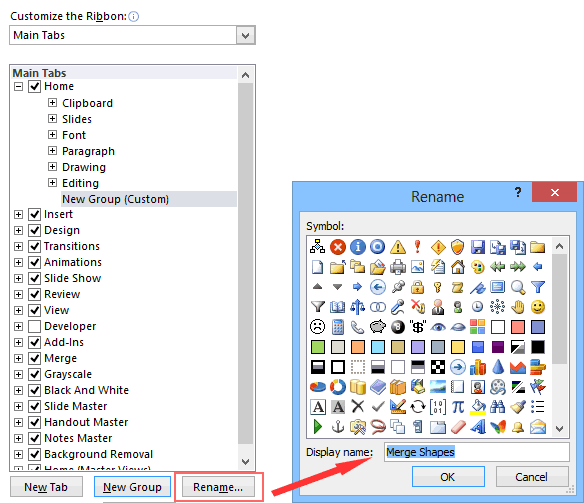 Rename Nama Grup Baru di PowerPoint 2010 Rename Nama Grup Baru di PowerPoint 2010