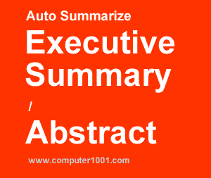 Cara Membuat Ringkasan Dokumen Otomatis di Word 2007 Cara Membuat Ringkasan Dokumen Otomatis di Word 2007