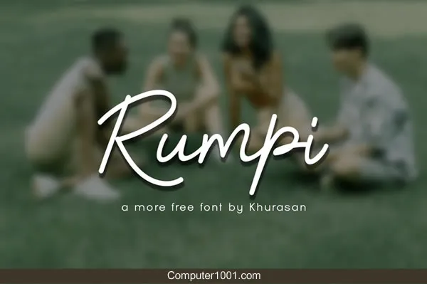 Font Tulisan Tangan Rumpi