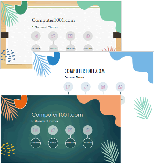 Contoh 3 tampilan theme Contoh 3 tampilan theme