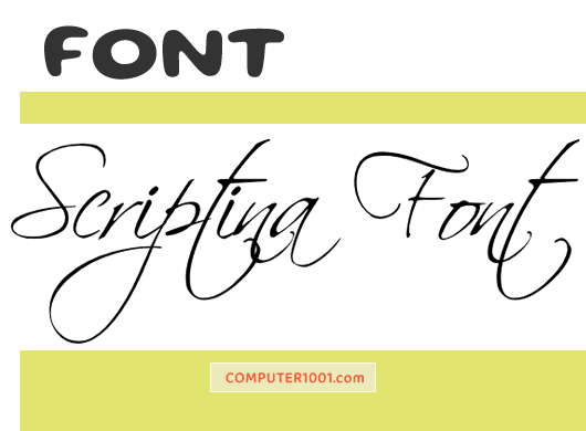Scriptina Font Kaligrafi Font Kaligrafi Scriptina