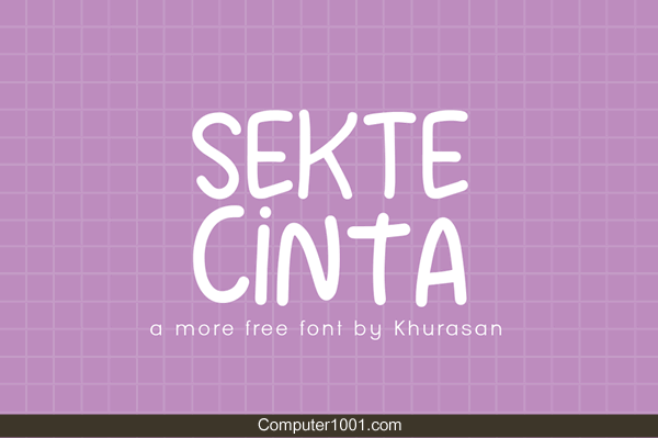 Font Tulisan Tangan Sekte Cinta