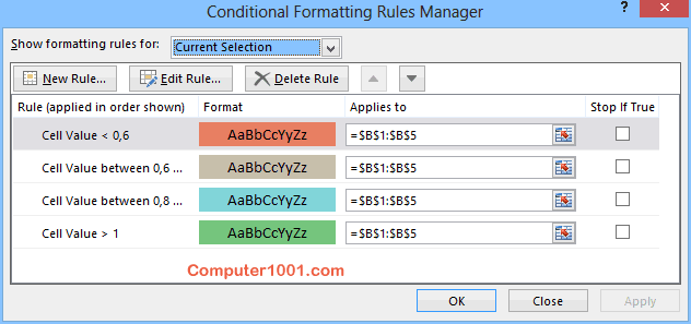 4 Conditional Formatting