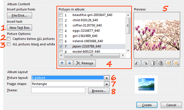Settingan Photo Album Settingan Photo Album