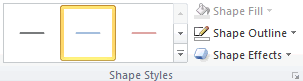 Shape Styles garis Word 2010 Shape Styles garis Word