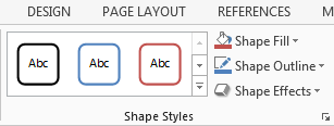 Shape Styles Shape Styles