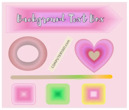 Contoh Gradien pada Shape Contoh Gradien pada Shape
