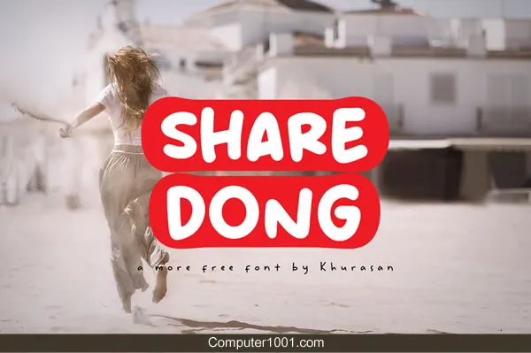 Font Tulisan Tangan Share Dong