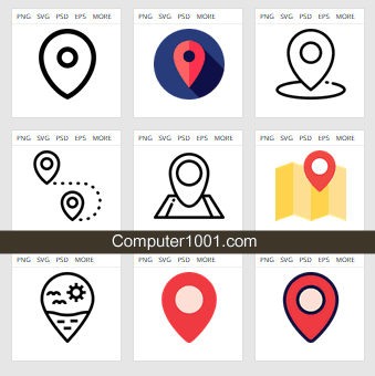Gambar Marker, Pin, Position, Navigation, Location, Maps And Flags Icon