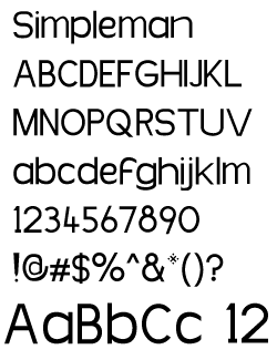 Simpleman - Font Simpleman - Font